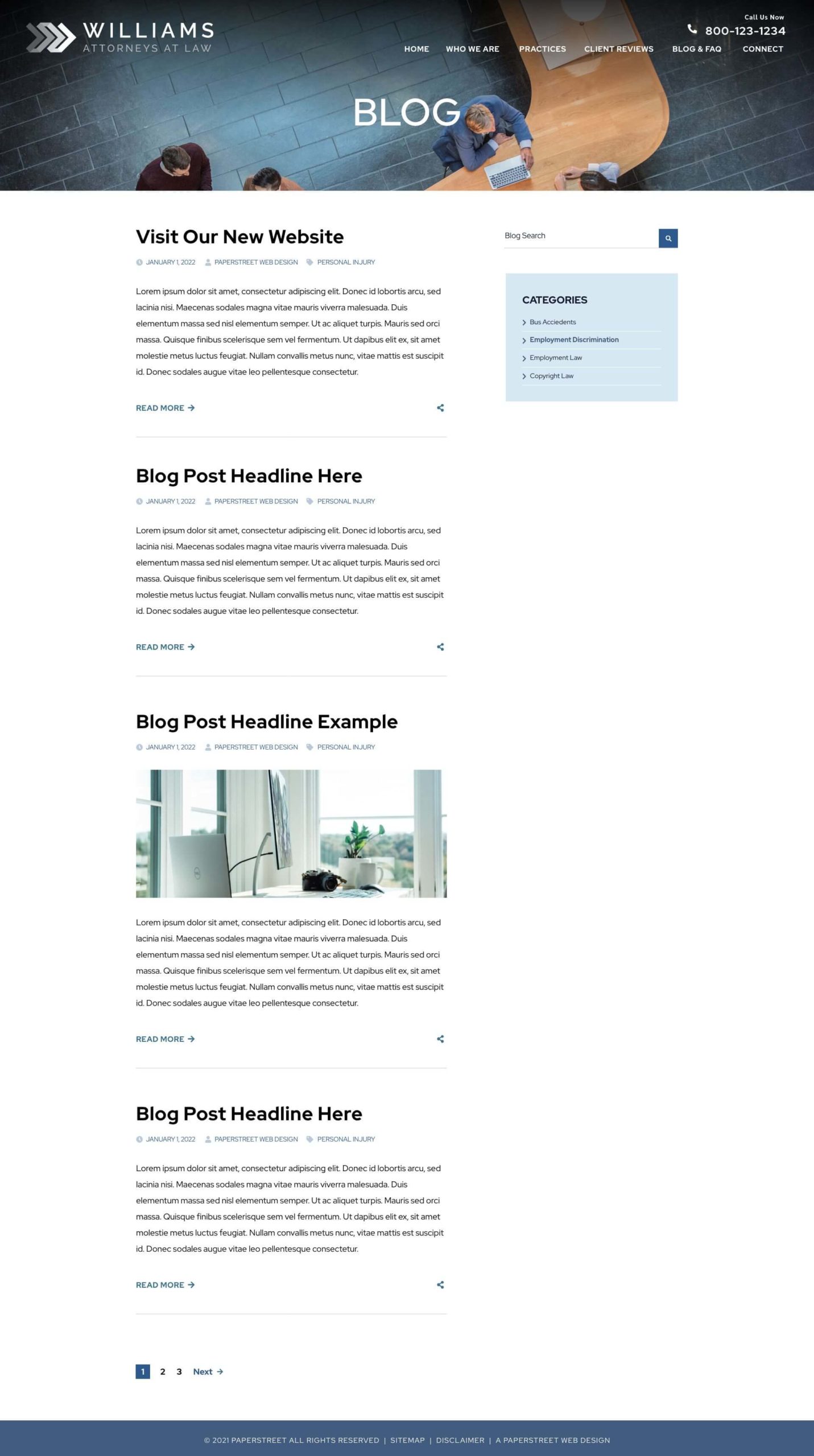 Small and Solo Law Firm Website Templates | Web Design Showcase