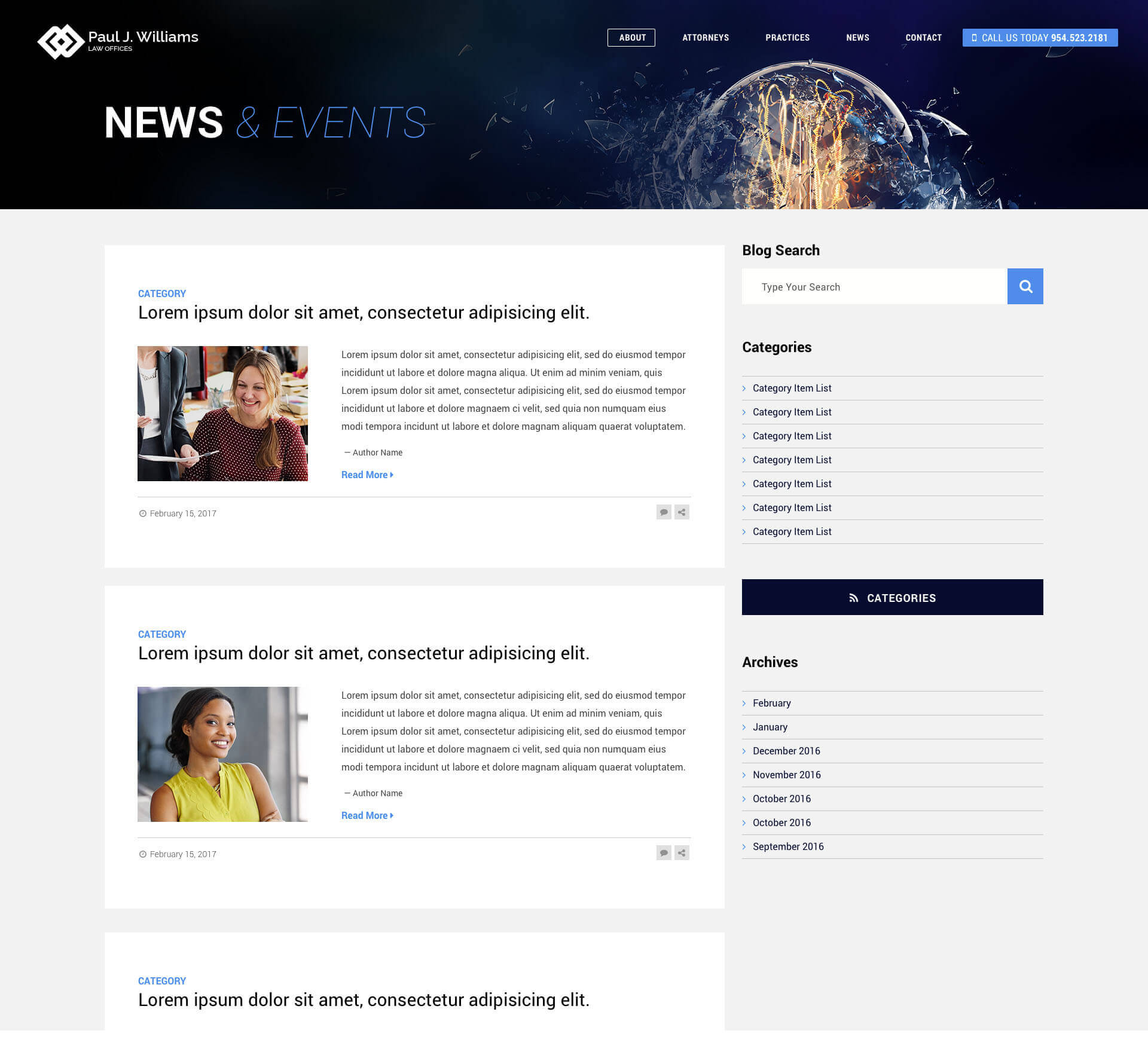 Bold Theme Blog